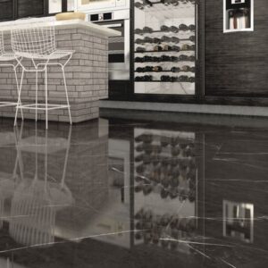 Porcelanato Pulido Mármol Oscuro