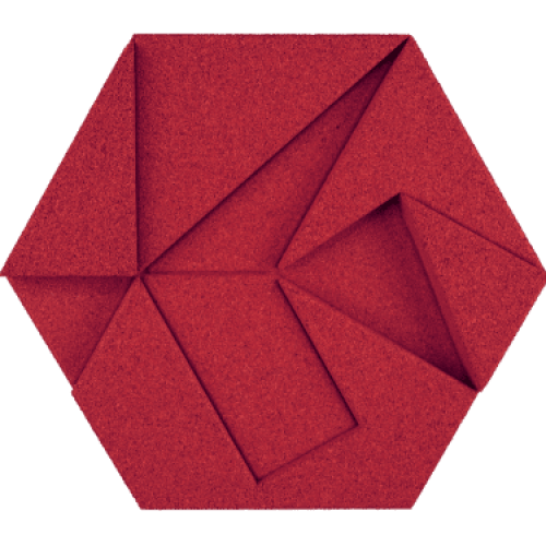 Hexagon red