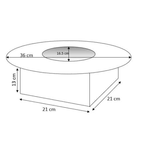 burner redondo kratki medidas